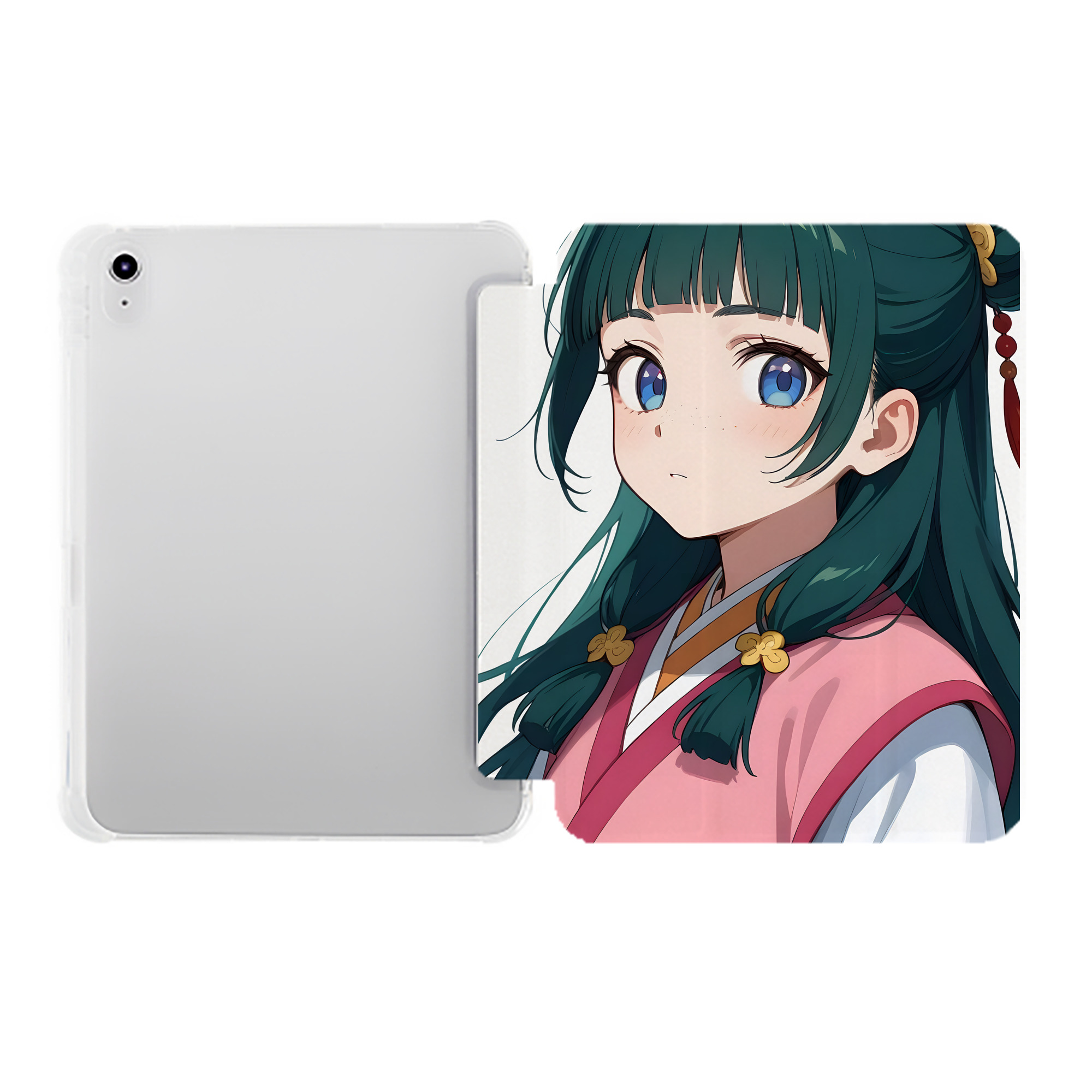 （画像用） 薬屋のひとりごと The Apothecary Diaries IPad ケース ペン収納付き 三つ折りスタンド PUレザー×シリコン 対応機種9.5/10.5/10.9インチ